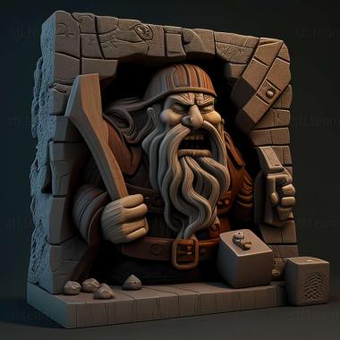 3D model Dwarf Fortress game (STL)